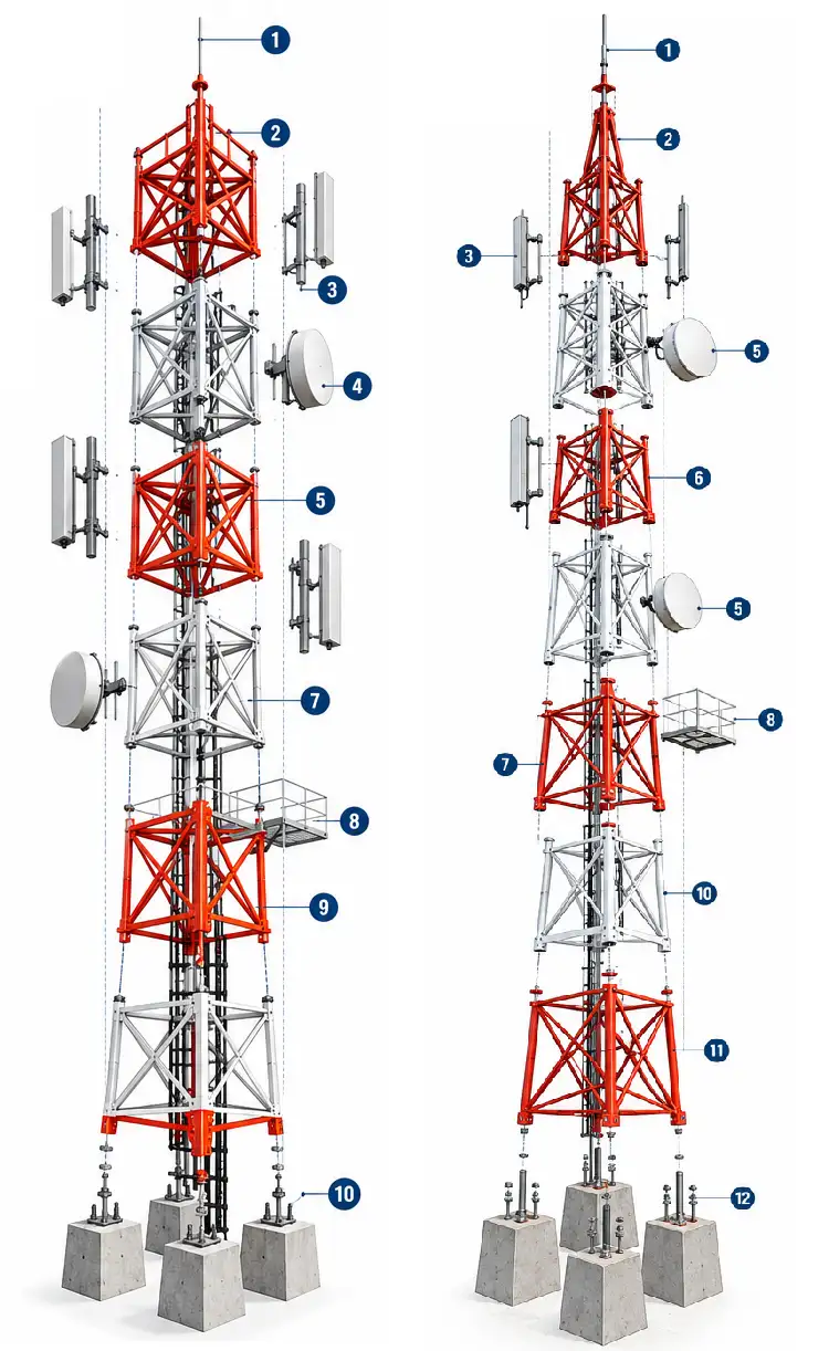Torre auto-soportada